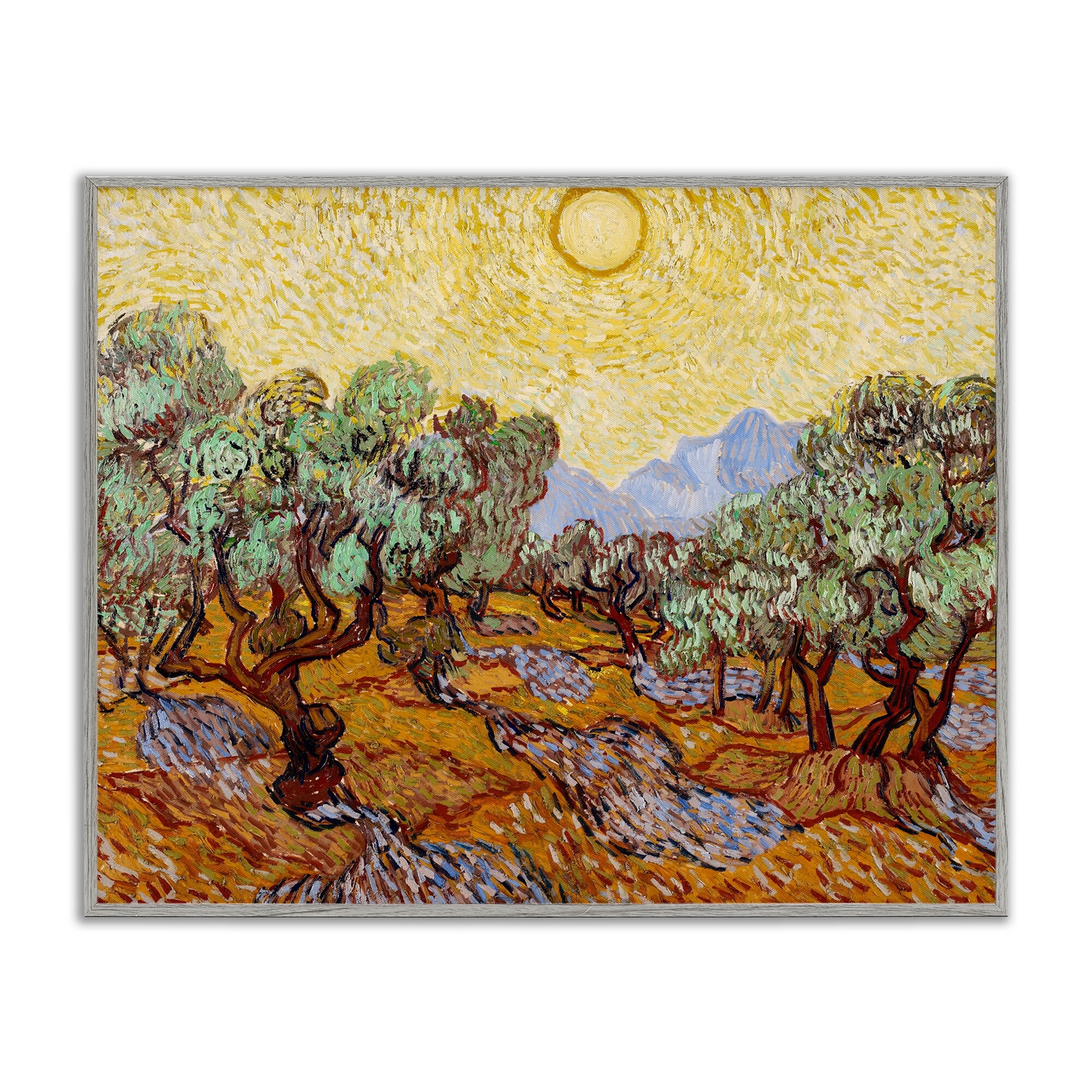 Stupell Olive Trees Van Gogh Framed Giclee Art Design By Vincent Van Gogh