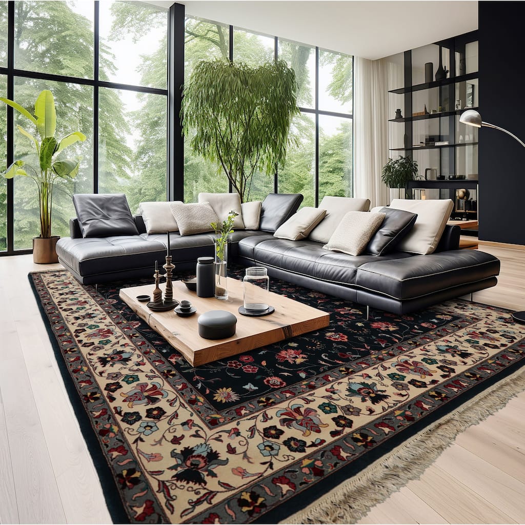 8'2''x10'5'' Hand Knotted Wool Persian 300 KPSI Pande Cameron Area Rug - 8' 2'' x 10' 5''