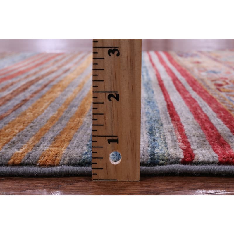 Golden Nile Khorjin Persian Gabbeh Handmade Wool Rug - 2' 7" X 4' 3"