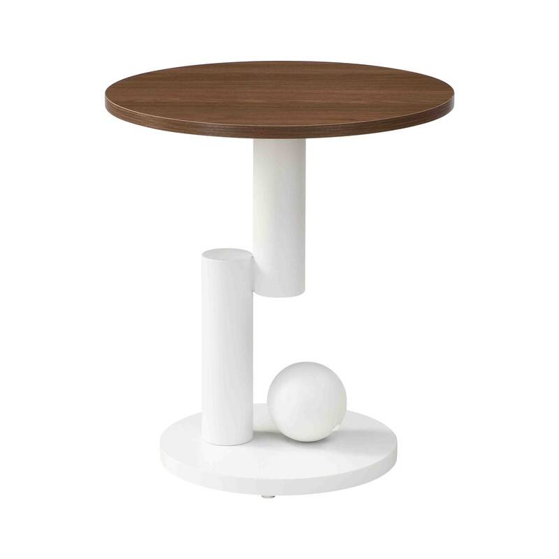 Luxury 2-Piece Nesting Coffee Table Set - Oval & Round Storage Tables for Living Room