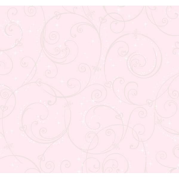 slide 2 of 5, Disney Princess Perfect Scroll Gold Glitter Wallpaper
