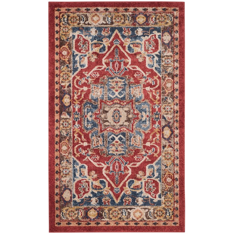 SAFAVIEH Bijar Julika Traditional Oriental Distressed Rug