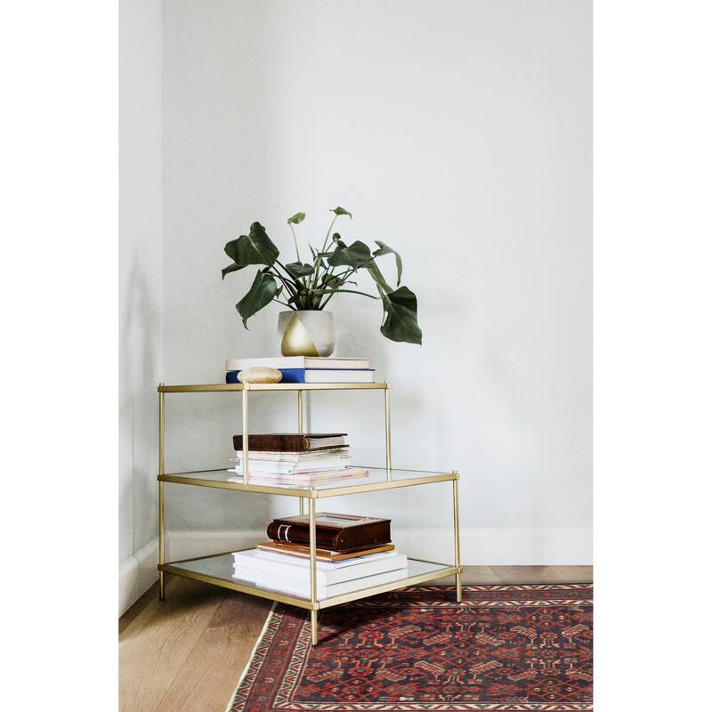 ECARPETGALLERY Hand-knotted Andelz Navy Wool Rug - 3'8 x 7'0