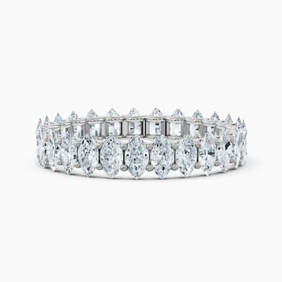 Auriya 14k Gold Marquise North-South Lab Grown Diamond Eternity Band 2.70 - 11.25 ct. tw. (F-G, VS)