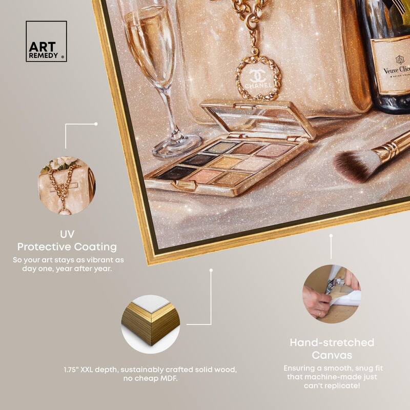 Make Up Drinks and Glam Canvas by Art Remedy