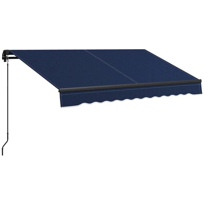 8' x 6.5' Retractable Awning, 280gsm UV Resistant Sunshade Shelter