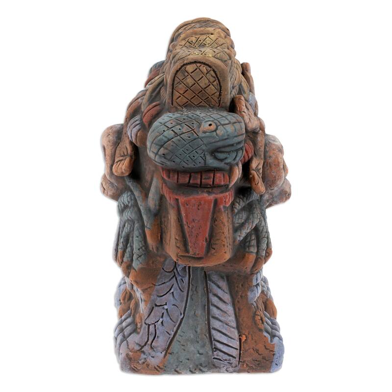 Novica Handmade Coatlicue Spirit Ceramic Sculpture