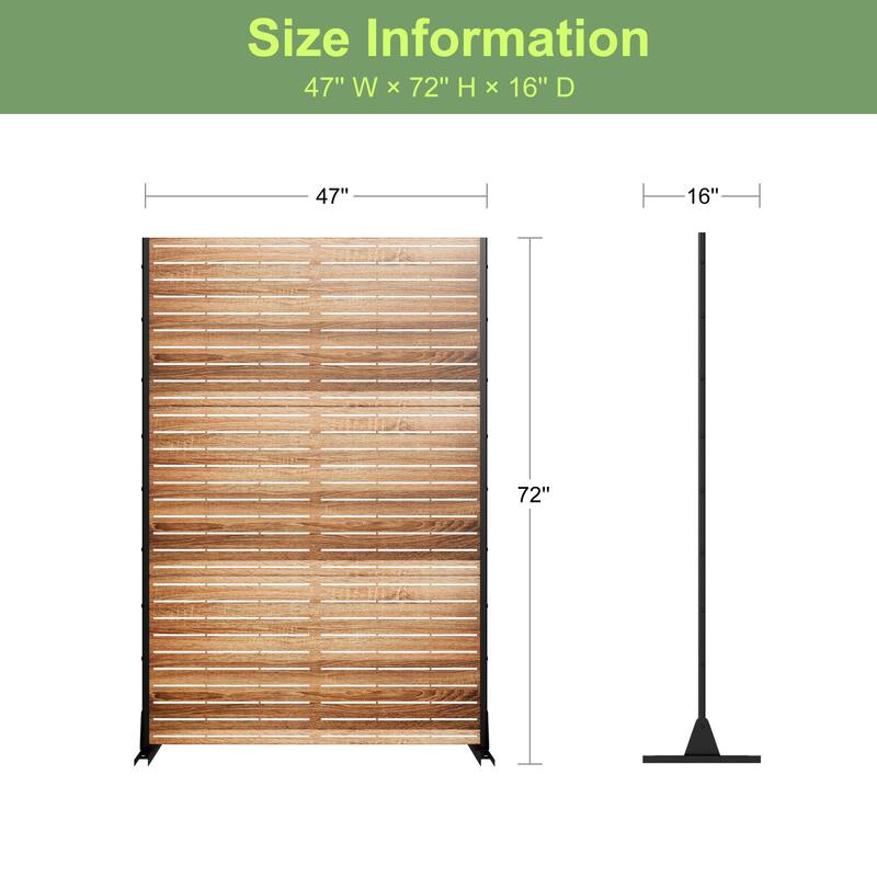 Outdoor Metal Privacy Screen Fence Panel