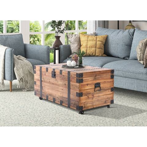 Brenton Natural Reclaimed Wood 41" Trunk Table