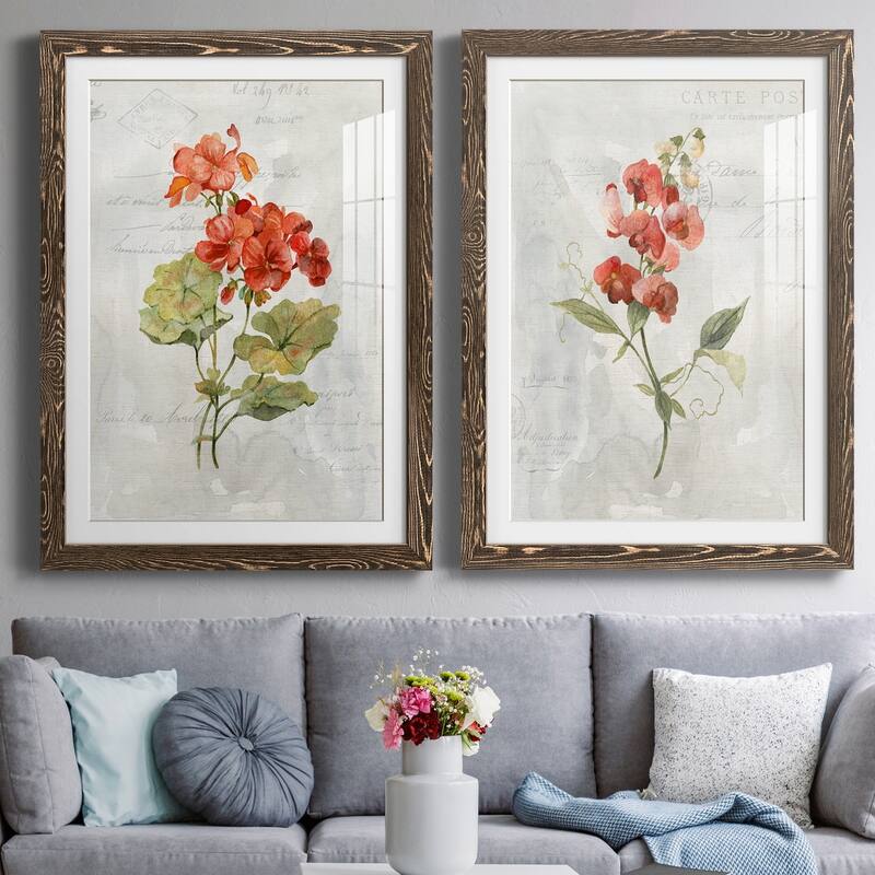 Linen Geranium-Premium Framed Print - Ready to Hang
