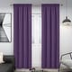 preview thumbnail 32 of 85, Deconovo Solid Rod Pocket Curtain Panel Pair, Set of 4 Panels 38x84 Inch - Purple Grape