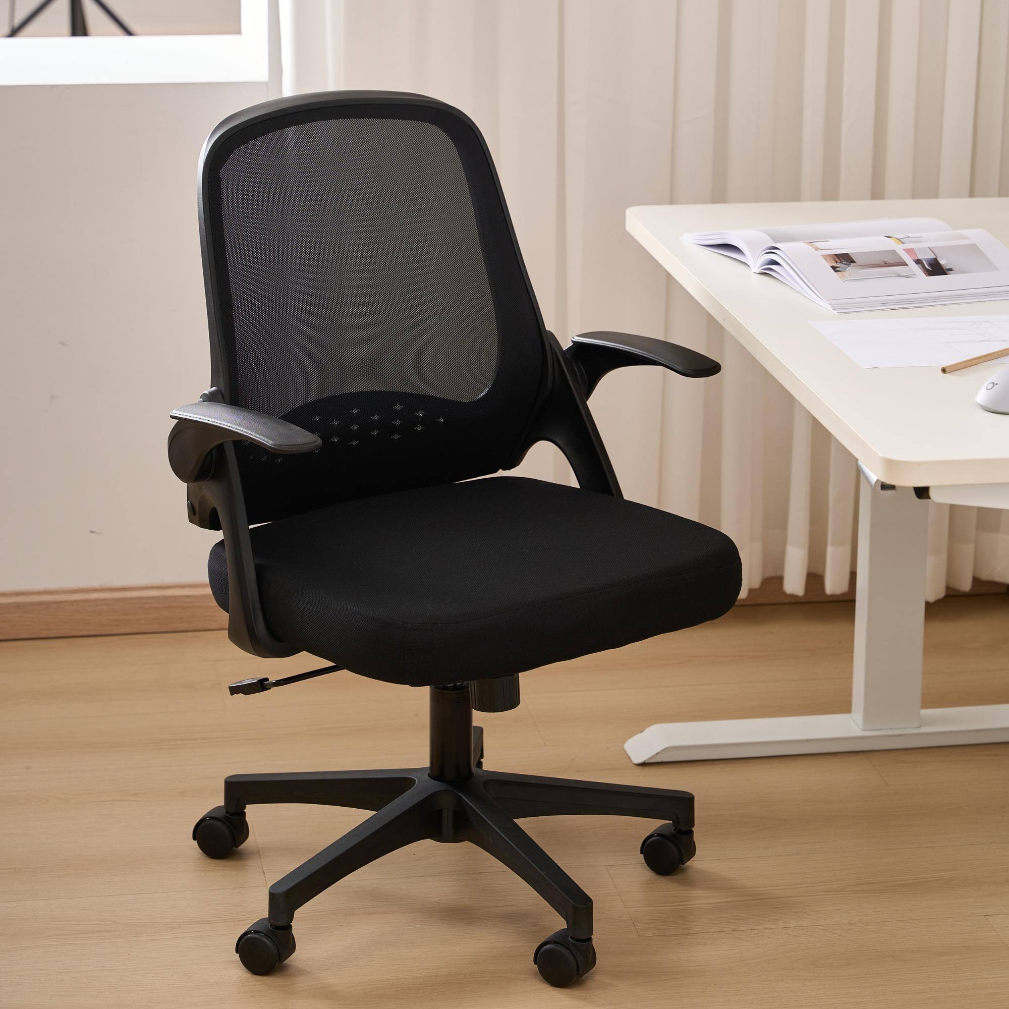 Ergonomic Office Chair Adjustable Height Computer Chair with FlipUp