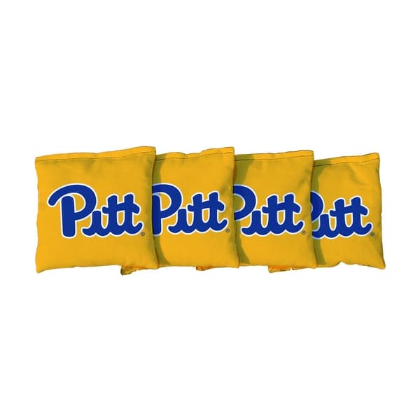 slide 2 of 3, Pittsburgh Panthers Gold Cornhole Bags All-Weather Resin Filled