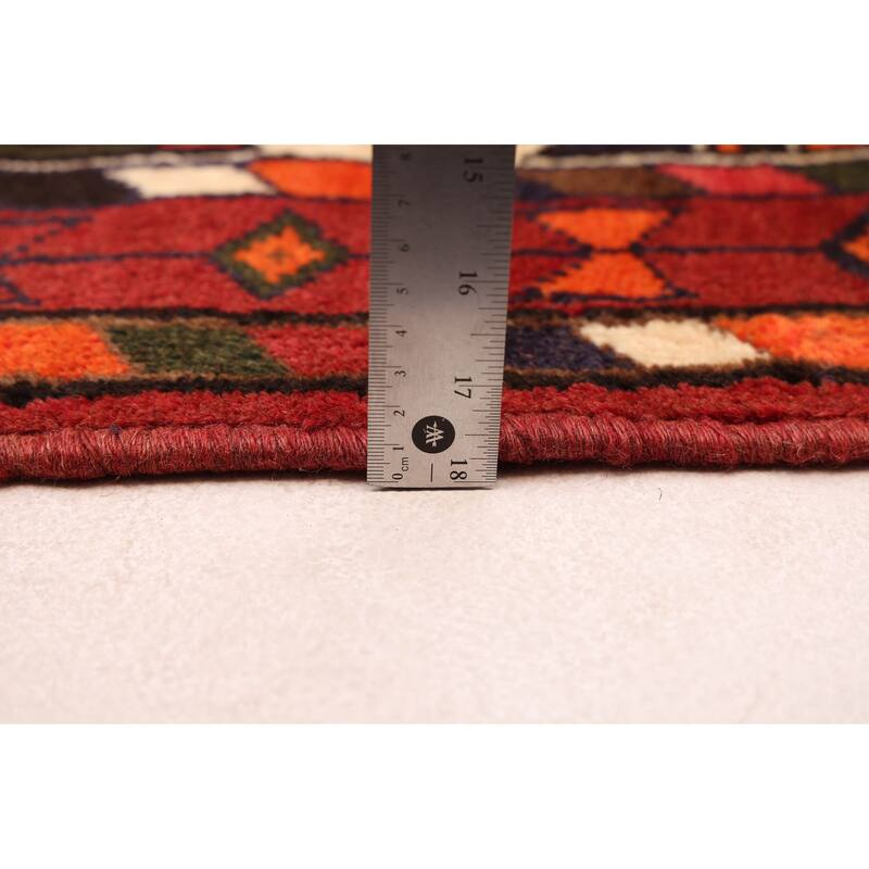 ECARPETGALLERY Hand-knotted Andelz Red Wool Rug - 3'6 x 4'6