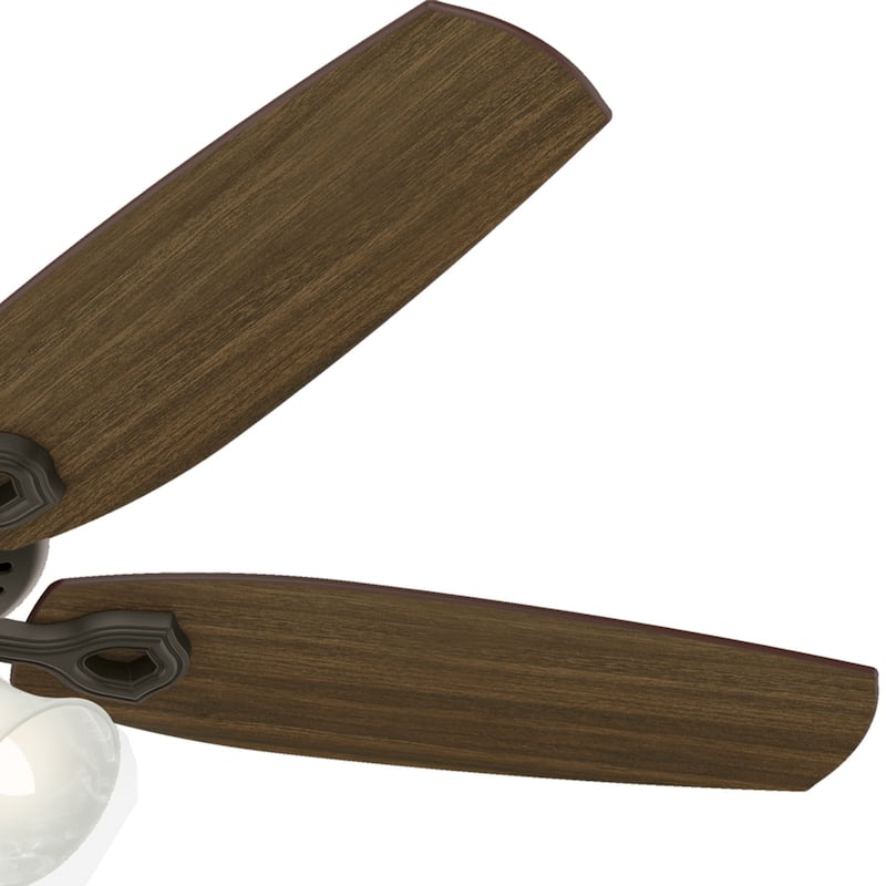 Hunter Fan 52 Inch Builder Plus Ceiling Fan with 3-Light Fixture - Bronze - N/A