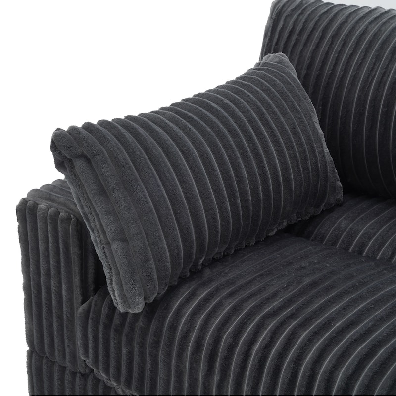 Cotton Flannel corner Sofa Armless Modular Sectional Sofa Seamless Combination