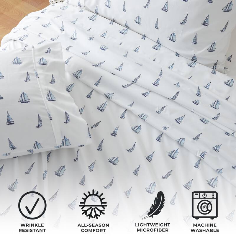 Premium Coastal Microfiber Sheet Set