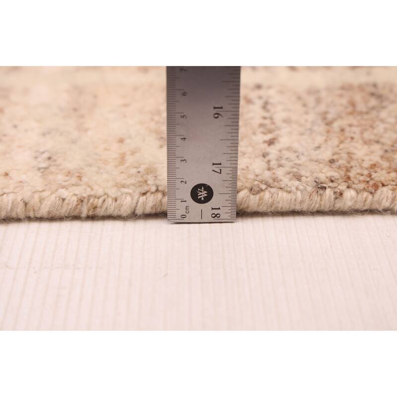 ECARPETGALLERY Hand-knotted Tangier Ivory Wool Rug - 5'2 x 8'0