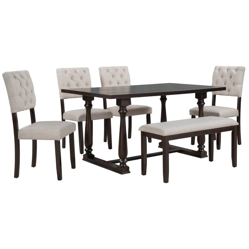 6-Piece Dining Table and Chair Set