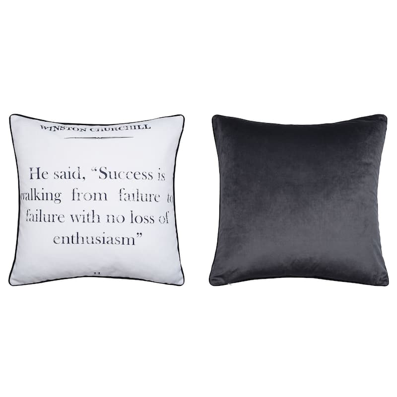 Dann Foley - Double Sided Quote Pillow