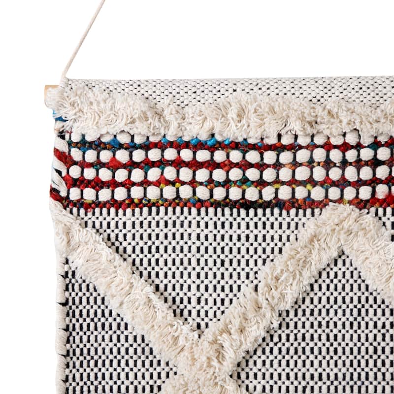 Sevita Boho Chindi Textured Wall Hanging - 19.5" x 36"