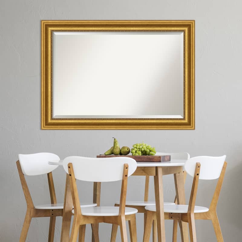 Beveled Wall Mirror - Parlor Gold Frame - Parlor Gold