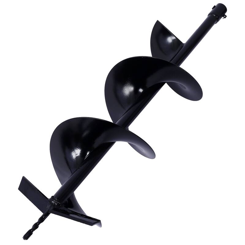 7 Piece Steel Hole Digger Replacement Auger Bits,4"+6"+8"+12"+ROD KIT