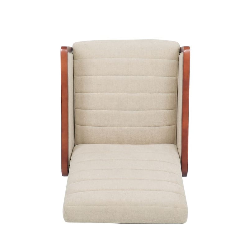 Mid-Century Modern Fabric Recliner Chair by Christopher Knight Home