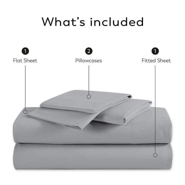 dimension image slide 6 of 8, Color Sense 1200TC Premium Cotton-Blend Wrinkle-Resistant Sheet Set