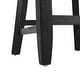 preview thumbnail 16 of 15, Set of 2 High Barstool with Back Upholstered Dining Chair, Wooden Frame Bar Chair for Home Bar, Kitchen Counter, Beige+Black