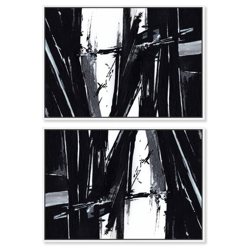 Nocturnal Alloy Canvas by Art Remedy - 16" x 24" - Black
