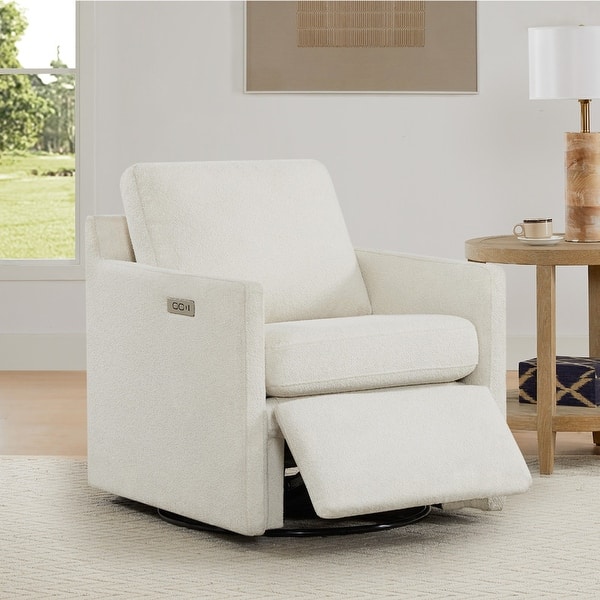 slide 2 of 31, Nora Electric Power Swivel Chair with Footrest Recline