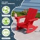 preview thumbnail 43 of 58, Shoreside Kids Outdoor Poly Adirondack Rocking Chair with Side Table 3-Piece Set