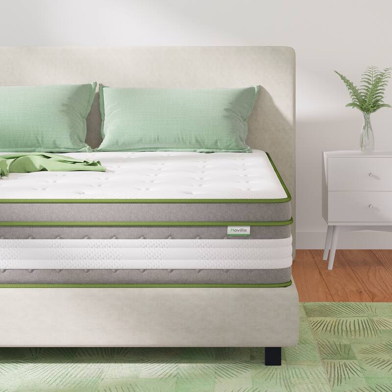 Novilla 12-inch Medium Gel Memory Foam Hybrid Mattress