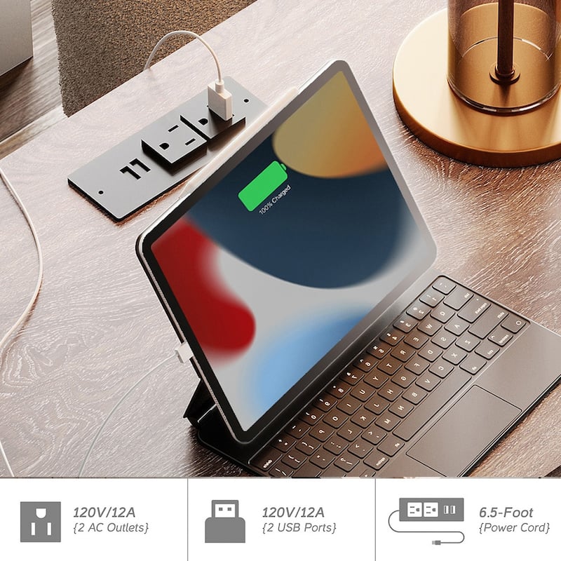 WAMPAT Farmhouse Nightstand with 3 Drawers