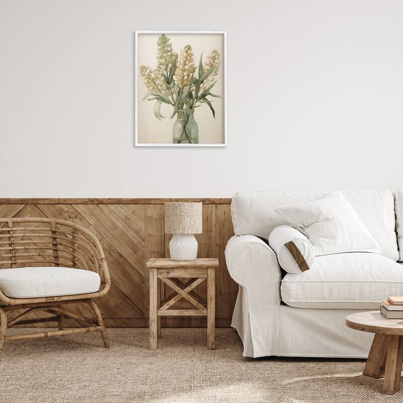 Stupell Country Botanicals in Green Jar Framed Giclee Art Design By Arlington Prints