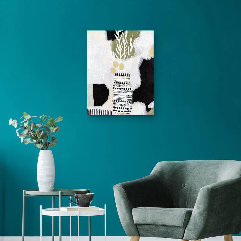 Tribal Still Life BW by Lynne Mack Canvas Art Print