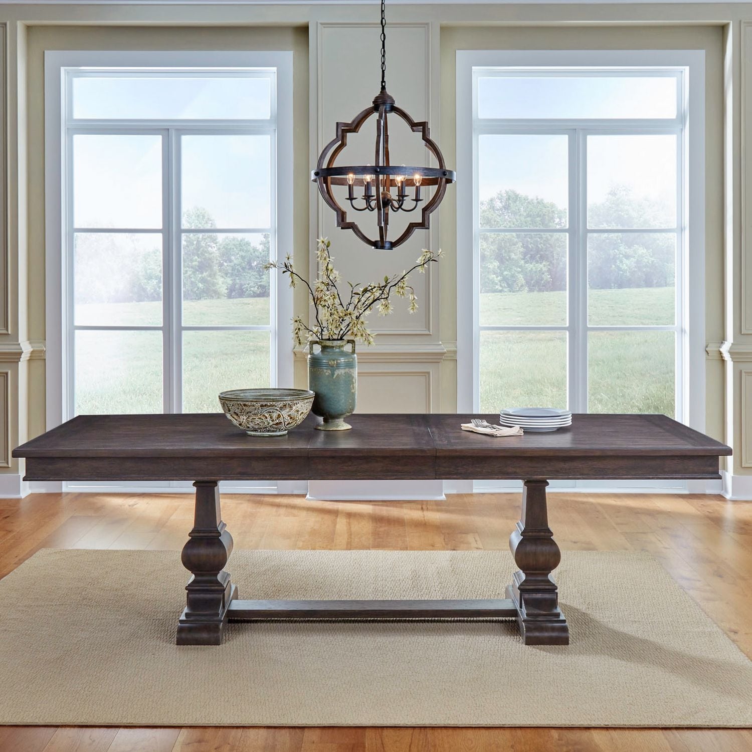 Liberty Furniture Paradise Valley Dining Tables Saddle Brown Oak Wood