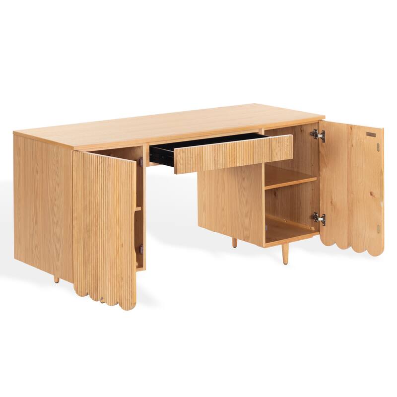 SAFAVIEH Couture Kristy Fluted Wood Desk