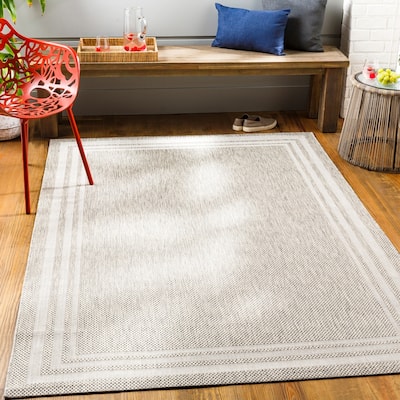 Livabliss Jeremie Indoor/ Outdoor Border Area Rug