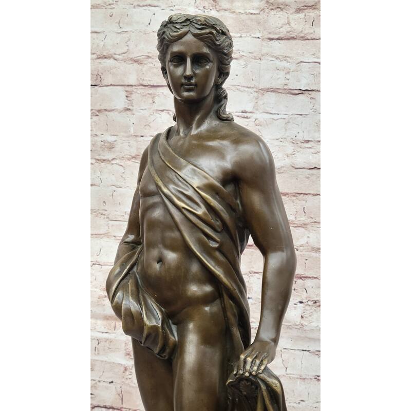 Apollo - Greek Roman God Of The Sun, Light, Music, Poetry - Hot Cast Bronze Sculpture