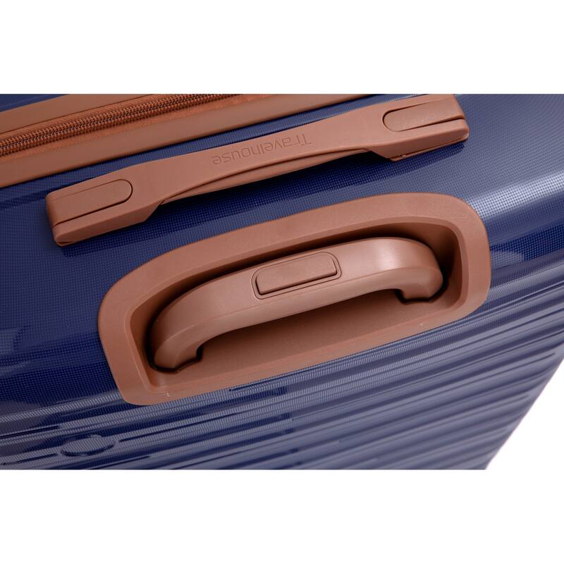 5-Piece, 20, 24, 28-Inch Modern Luggage Sets Hard-Shell Luggage with TSA Lock, for Boarding Travel, Blue