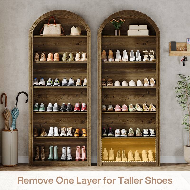 Tall Shoe Storage Cabinet for Entryway