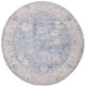 preview thumbnail 14 of 14, SAFAVIEH Serapi Machine Washable Slip Resistant Catherina Traditional Oriental Rug 6'7" Round - Blue/Beige - Round
