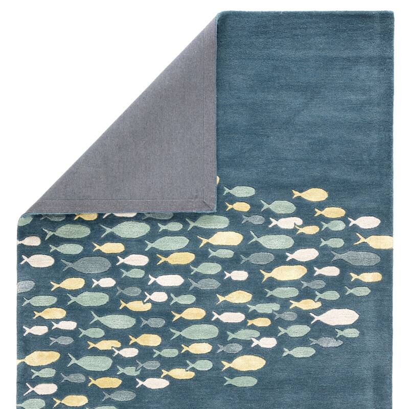 Handmade Schooled Animal Pattern Area Rug