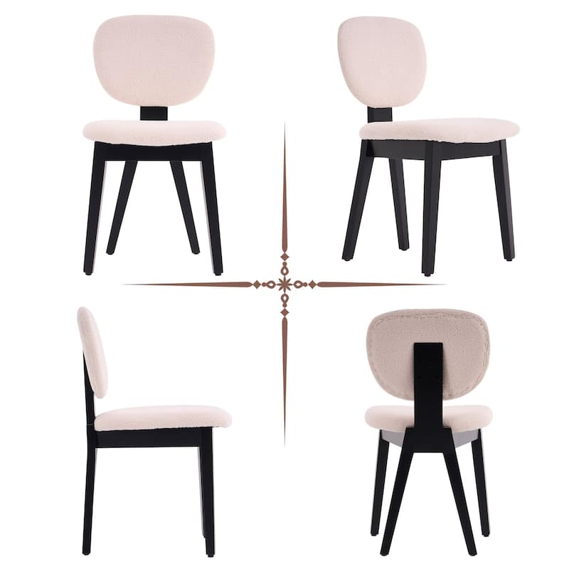 Set of 2/4/6 Mid-Century Modern Upholstered Dining Chairs