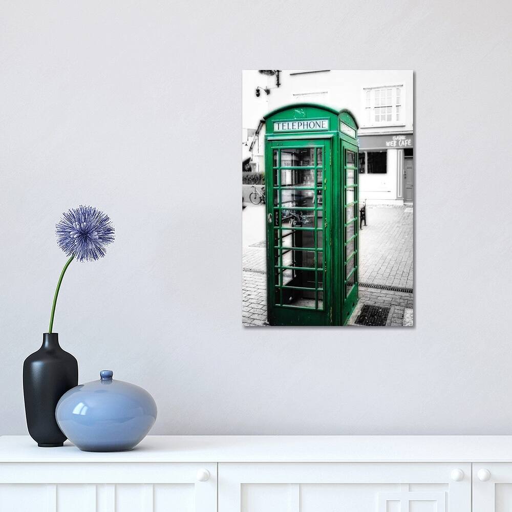 iCanvas "Irish Phone Booth, Kinsale, County Cork, Republic of Ireland" by George Oze Canvas Print