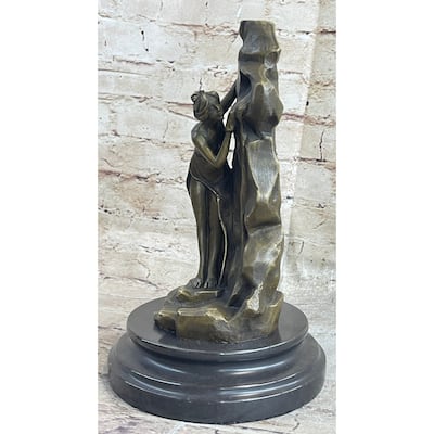 Handmade Moreau Enchanting Beauty Bronze Sculpture Art Marble Figurine Hot Cast