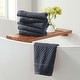 preview thumbnail 180 of 193, Linery & Co. Cotton Diamond Waffle Texture Bath Towels. Hand Towel (Pack of 6) - Stone Blue