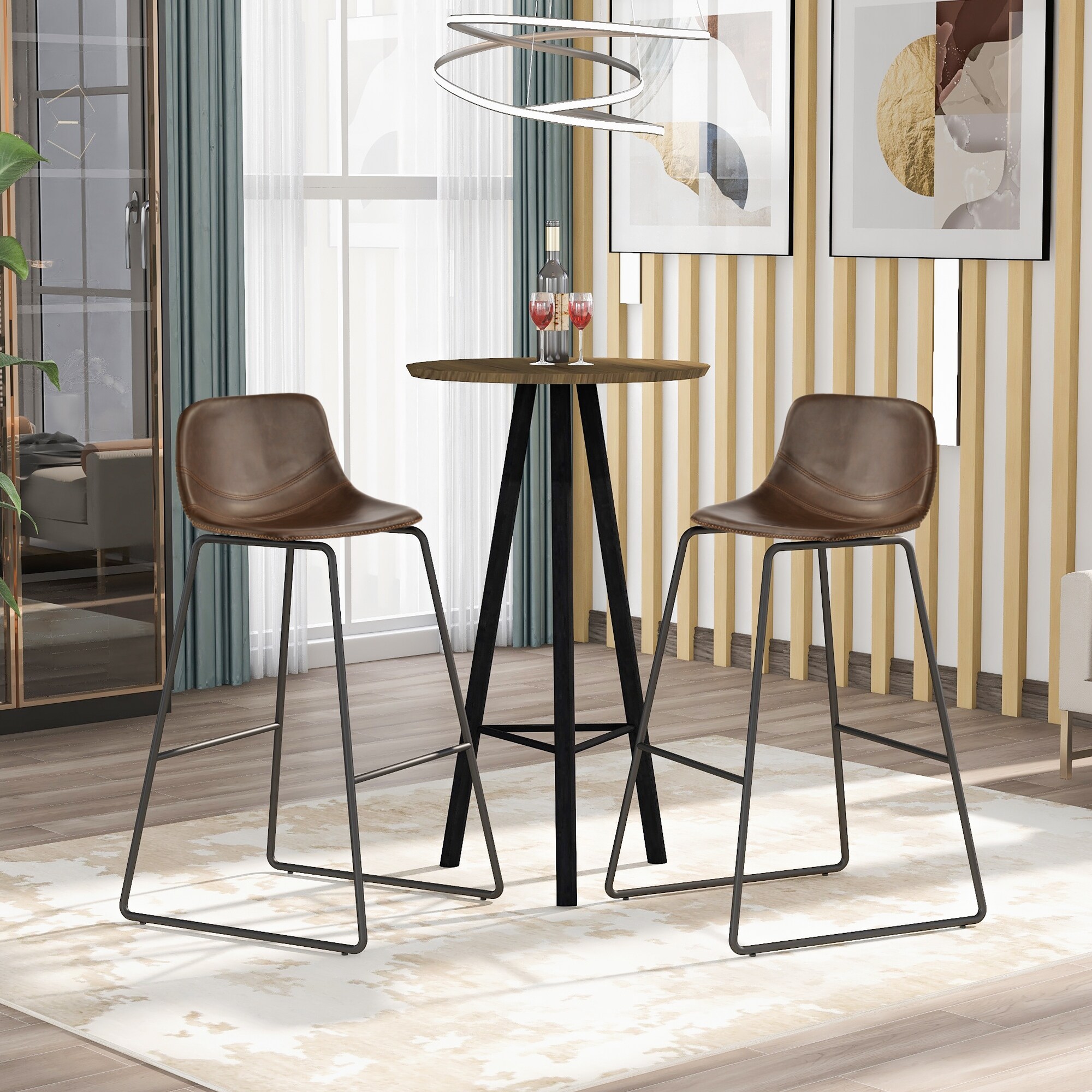 picture Low Back Dining Chairs Leather low back footrest vintage leatherier height bar stools dining chairs